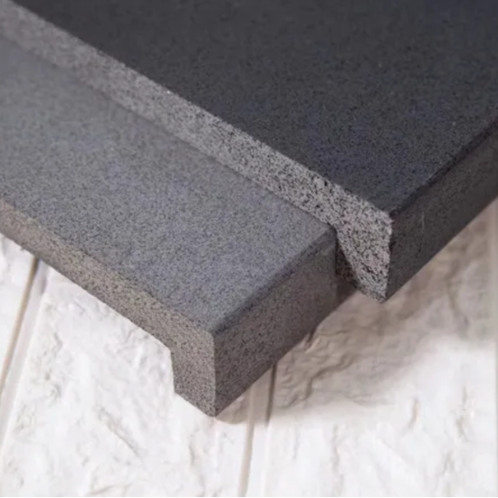 Premium Bluestone Sawn Coping Drop Face