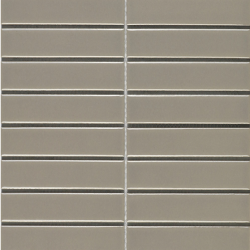 PORCELAIN FLAT MOSAIC COFFEE GLOSS 22X145MM