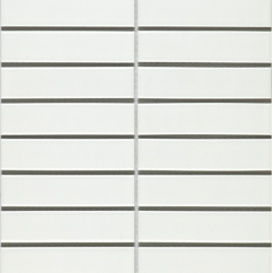 PORCELAIN FLAT MOSAIC WHITE GLOSS 22X145MM