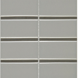 PORCELAIN FLAT MOSAIC LIGHT GREY GLOSS 22X145MM