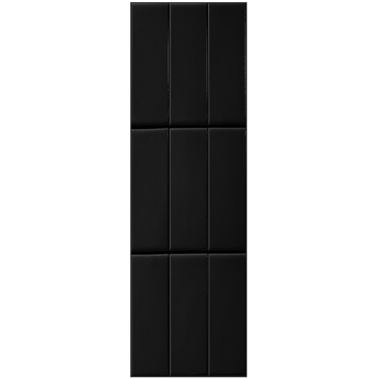 SQUARE MOSAIC 48mm BLACK GLOSS 306x306