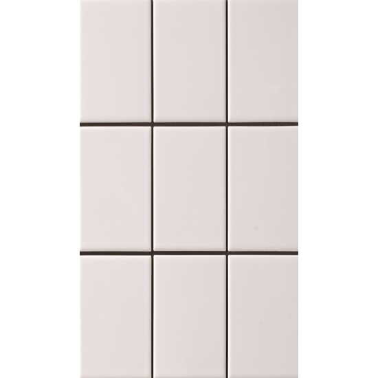 SQUARE MOSAIC 48mm WHITE GLOSS 306x306