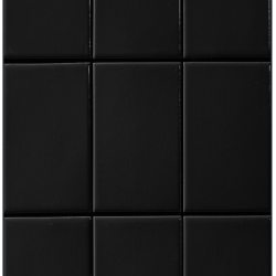 SQUARE MOSAIC 48mm BLACK GLOSS 306x306