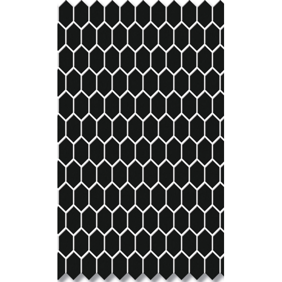 HEXAGON MOSAIC 23mm BLACK GLOSS 260x300