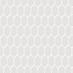 HEXAGON MOSAIC 23mm WHITE MATT 260x300