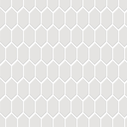 HEXAGON MOSAIC 23mm WHITE GLOSS 260x300