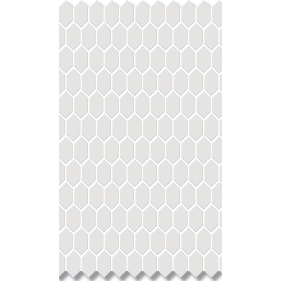 HEXAGON MOSAIC 23mm WHITE GLOSS 260x300