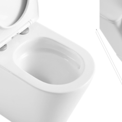 T6088RT – VERA Tornado-Rimless Toilet Suite