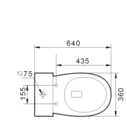 T6009P — YORK Rimless Toilet Suite
