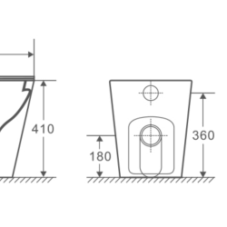 T003D – TURIN Rimless Floor Pan