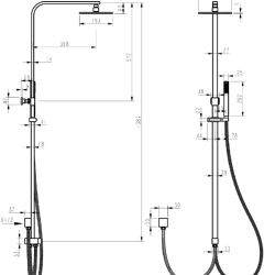 BSS01 — Square Shower Set