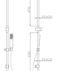 BSS03 — Square Shower Set