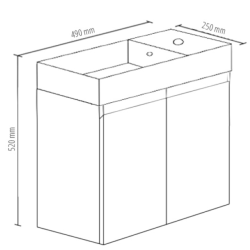 BVW-490 — Rio Wall Hung Vanity