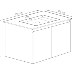 BVW-600 — Rio Wall Hung Vanity