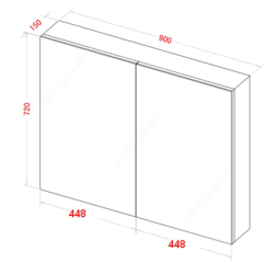 BMC-900 — Mirror Cabinet