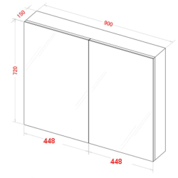 BMC-900 — Mirror Cabinet