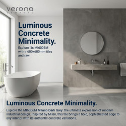 Millano Dark Grey Concrete Look Matt 600x600 – Premium Porcelain Tile